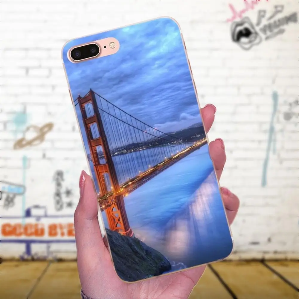 Мост с золотыми воротами для Xiaomi Mi3 Mi4 Mi4C Mi4i Mi5 Mi 5S 5X 6 6X 8 SE A1 Max Mix 2 Note 3 4 Мягкий