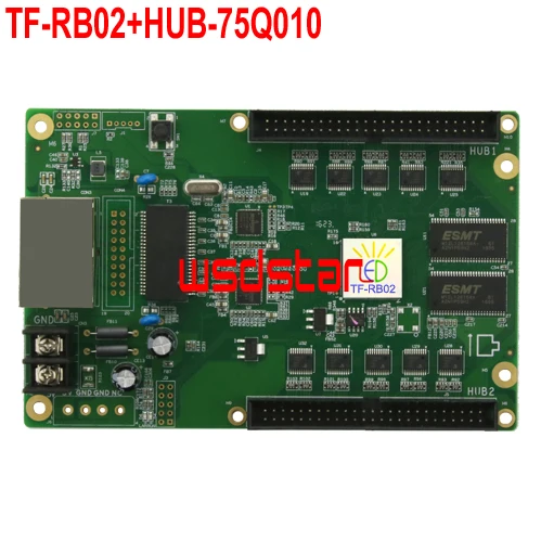 TF RB02 + HUB 75Q010 LED приемная карта 256*256 поддержка 1 32 сканирования работает с QB1 QB3|led