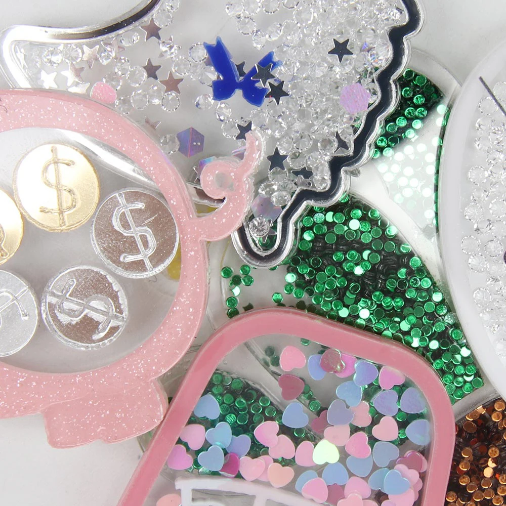 Пластыри с жидким зыбучим песком IBOWS акриловый чехол для телефона ручной работы