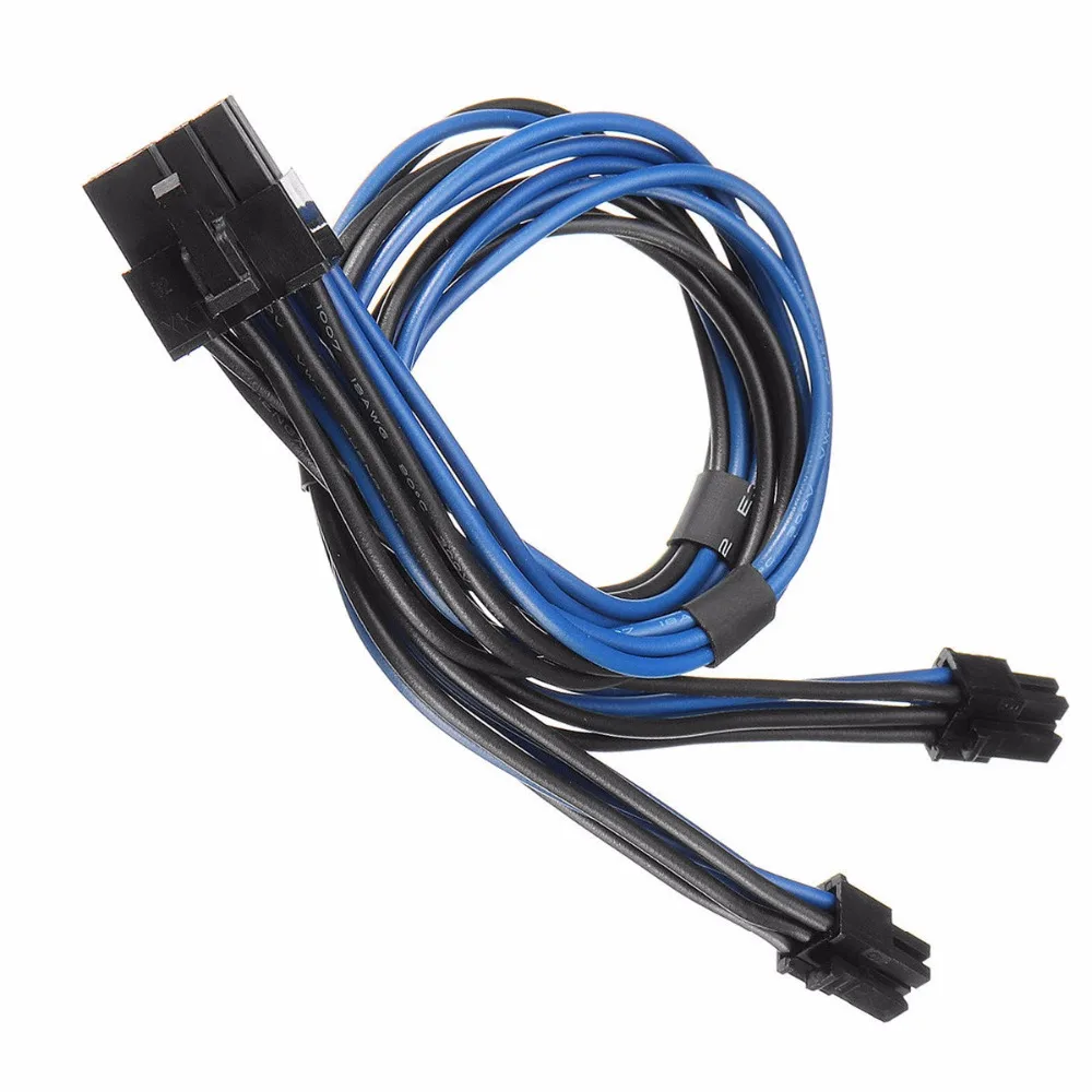 18AWG двойной мини 6 Pin папа до 8 PCI E кабель питания сплиттера для Mac Pro Видеокарта GTX