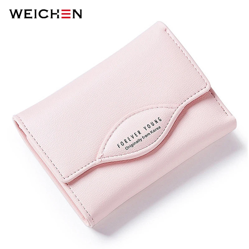 Кошелек WEICHEN Женский короткий из искусственной кожи|coin pocket|female purseshort wallet |