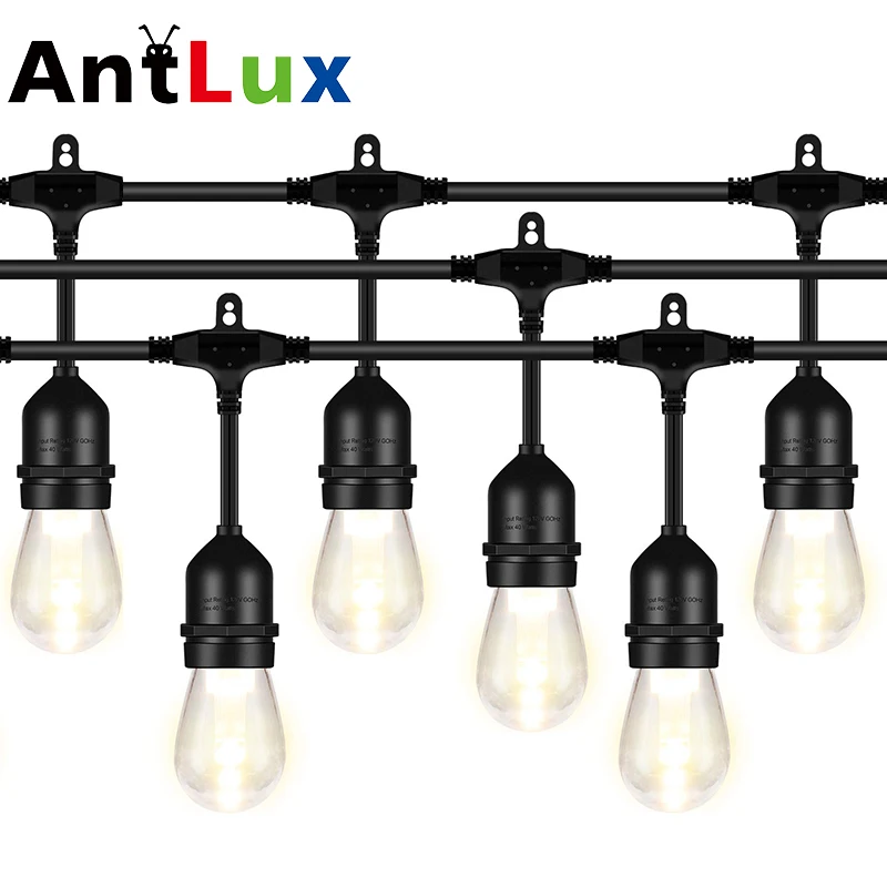 52FT светодиодный струнный светильник водонепроницаемый Сад Освещение для