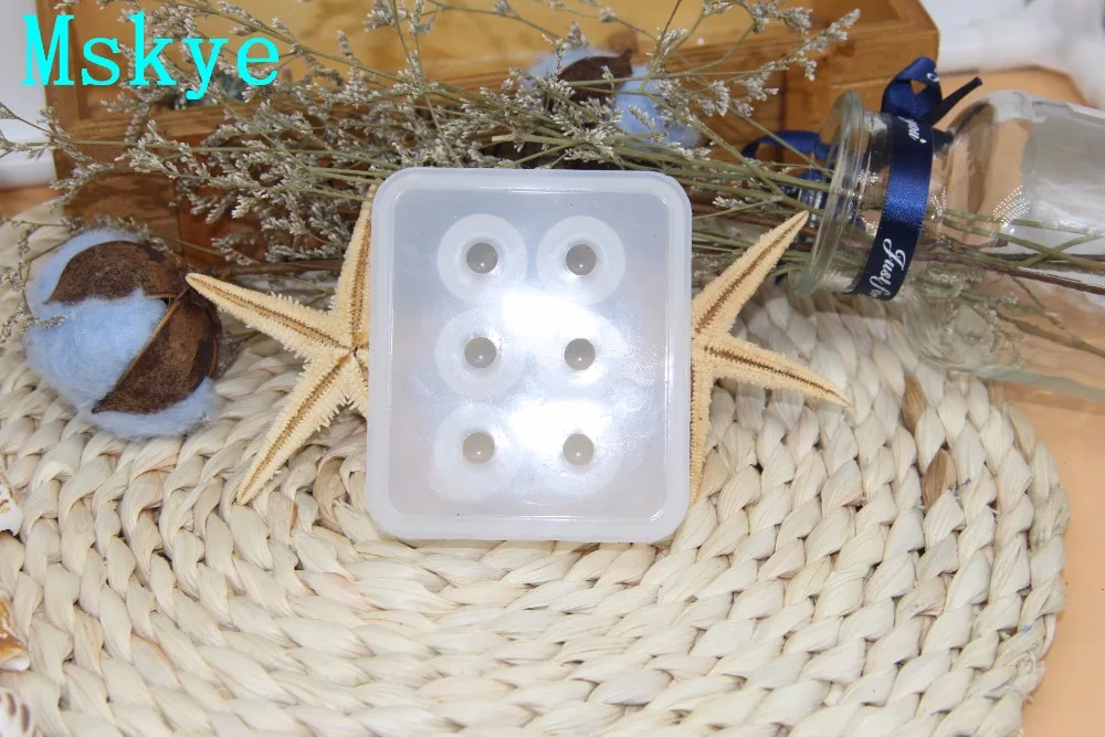 Mskye Кристалл Капля камедь квадратная Сфера большое полушарие силиконовая форма