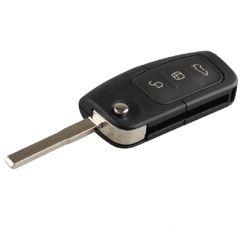 3 кнопки Uncut Blade Remote Car Key Refit чехол Чехол для Ford/Focus Fiesta C Max Ka откидной Складной