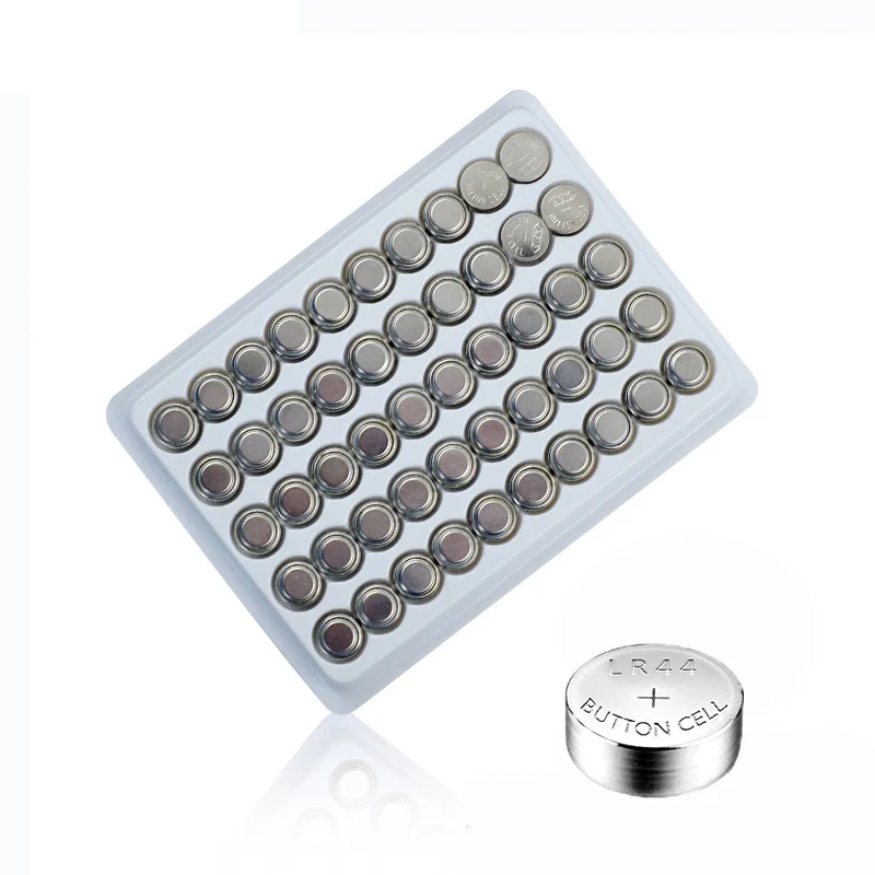 100 шт. lr44 AG13 357A A76 303 LR44 SR44SW SP76 L1154 RW82 RW42 1 5 V Кнопка громкости батарея для монет celular
