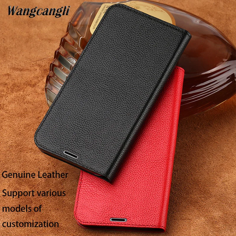 

Luxury Ultra-thin lychee texture phone case for Samsung galaxy s8 all hand-made flip mobile phone protection case