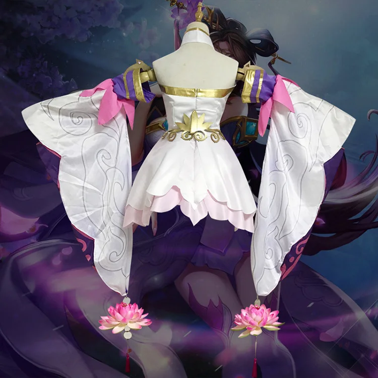 Glory of King Diaochan Красивое фиолетовое розовое платье костюм феи ханьфу косплей