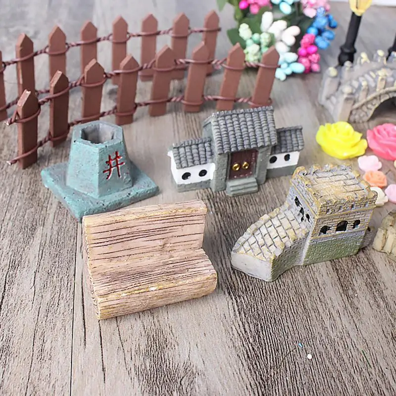 49 шт./компл. микро пейзаж дома бонсай DIY Кукольный дом модель суккуленты