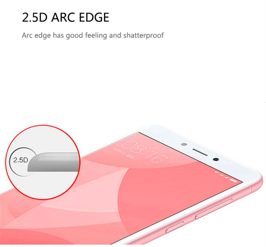 Полностью покрывающее закаленное Стекло для Xiaomi Redmi 4x 4A 4 Экран защитная пленка