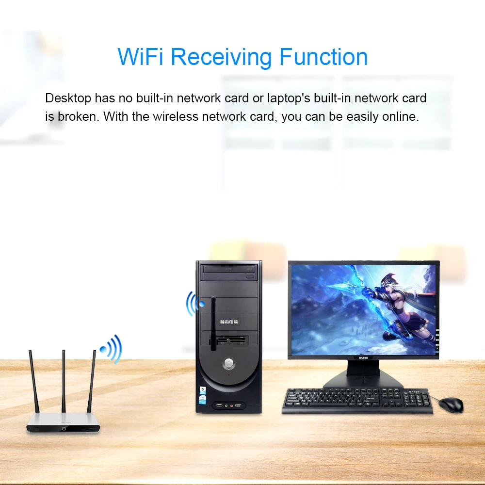 CHIPAL оригинальная упаковка 150 м мини USB WiFi адаптер донгл антенна беспроводная сеть