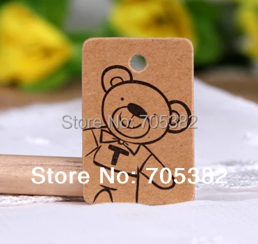

3x2cm( With cord) Small size kraft hang tag Gift tags Sewing garment tag Bookmark (aa-574)