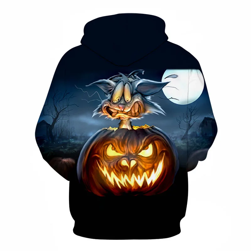 

ZOOTOP BEAR Jack-O'-Lantern Hooded Sweatshirts 3d Halloween Hoodie Men Women Hoodies Tracksuits Fire Pumpkin Pullover Drop Ship