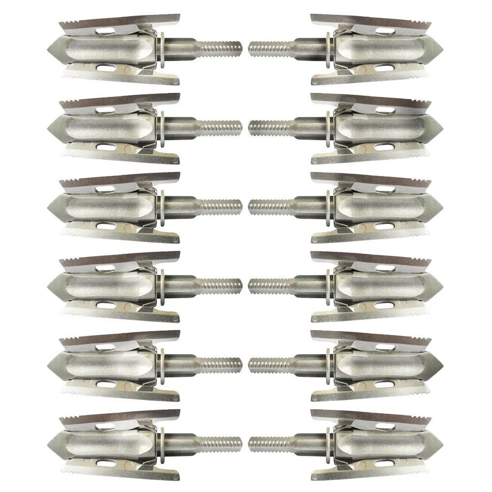 

12PCS Broadheads 100 Grain Hunting Arrowhead for Compound Bow Crossbow Hunting