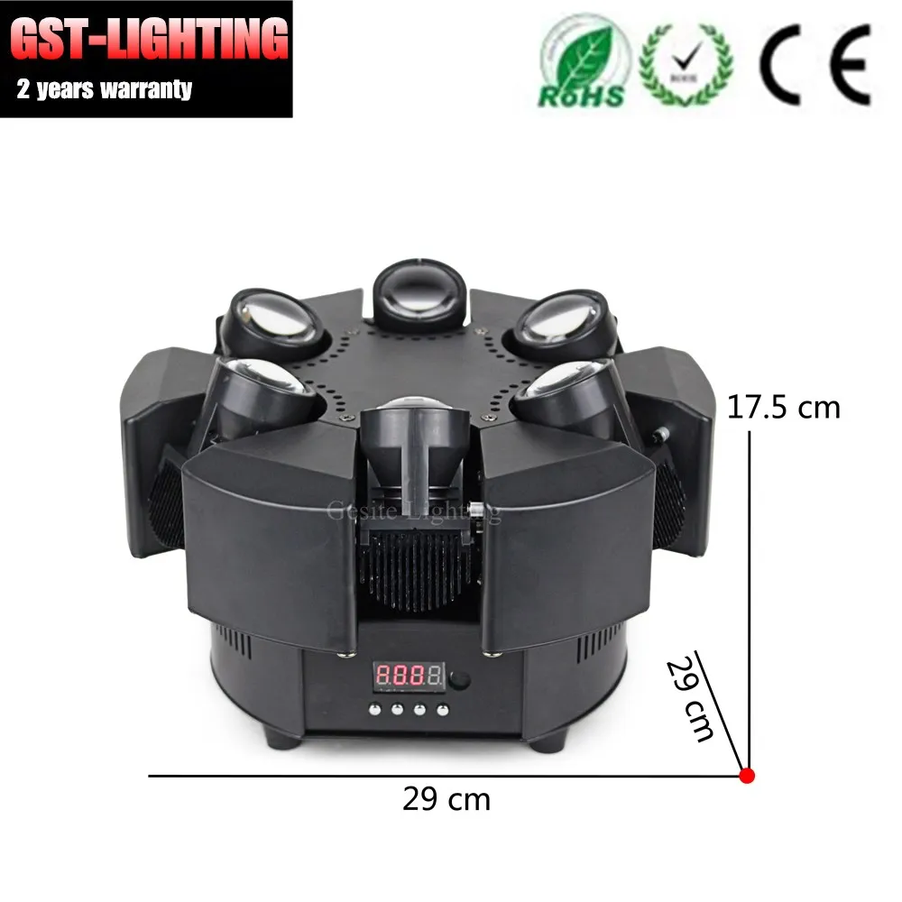 6 головок SMART BEAM MOVING 6x10 Вт вращающийся движущийся головной Луч dj dmx effect light|Эффект