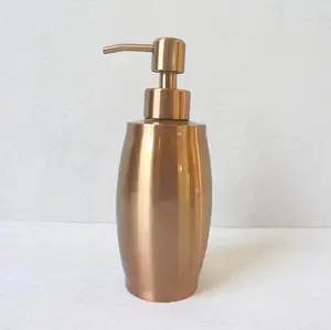 Дозатор жидкого мыла для ванной комнаты, дозатор жидкого мыла с гелем для душа в отеле, золотистый дозатор мыла для рук из нержавеющей стали