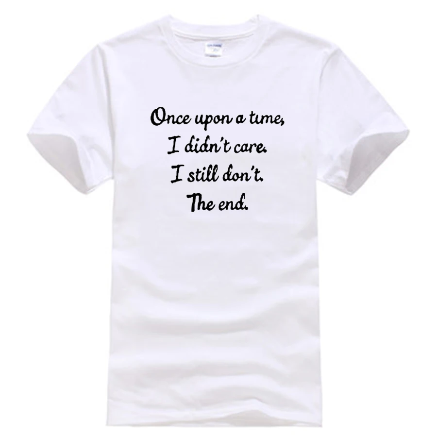 Женская футболка с буквенным принтом раз за разом мне все равно я не буду The End DOMI