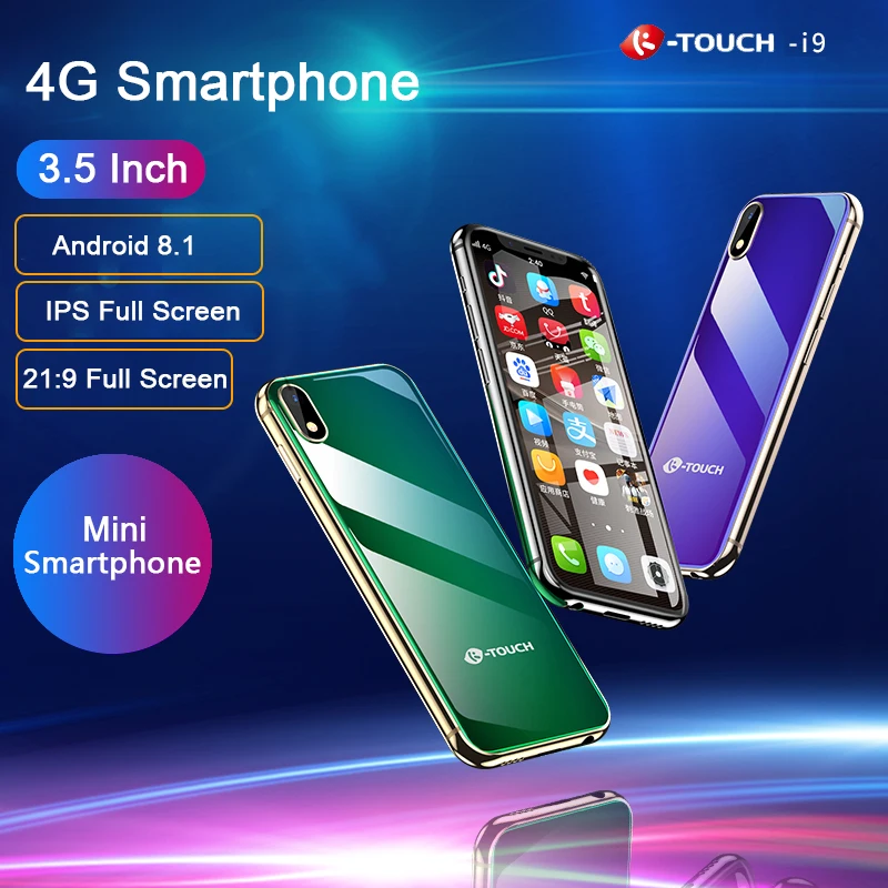 K TOUCH I9 4G смартфон супер мини телефон Android 8 1 3 ГБ 32 2000 мАч металлический каркас Лицо