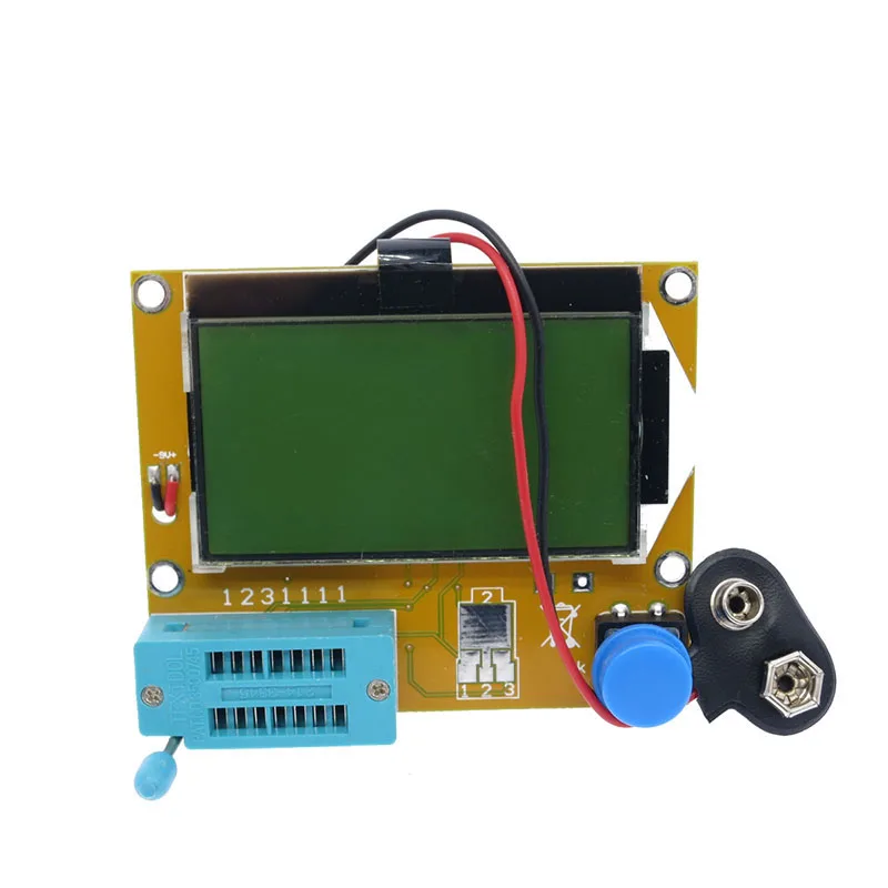 LCR-T4 Mega328 M328 lcd 128*64 9V мультиметровый Транзистор тестер ESR метр Диод Триод Емкость ESR метр MOS PNP NPN LCR+ чехол