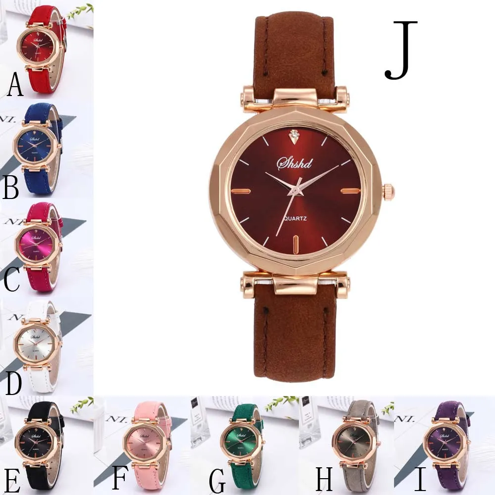 FanTeeDa Ladies Watches Fashion Brand Women Leather Casual Watch Luxury Analog Quartz Crystal Wristwatches relogio feminino 6.4 luxury brand leather quartz women s watch ladies fashion watch women wristwatches clock relogio feminino masculino fashionmodels