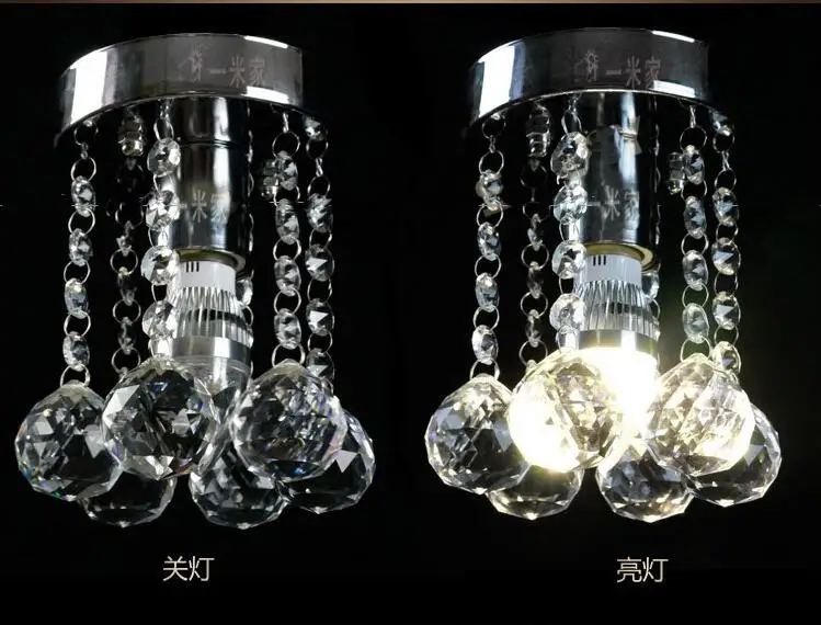 

MINI Modern E14 K9 Crystal 1 Lights 5W 110-240V Free Shipping 12*12*15 CM