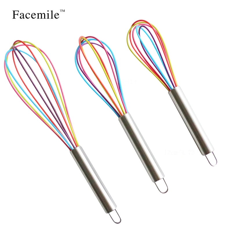 Кухонный силиконовый венчик 3 размера миксер для взбивания яиц инструменты