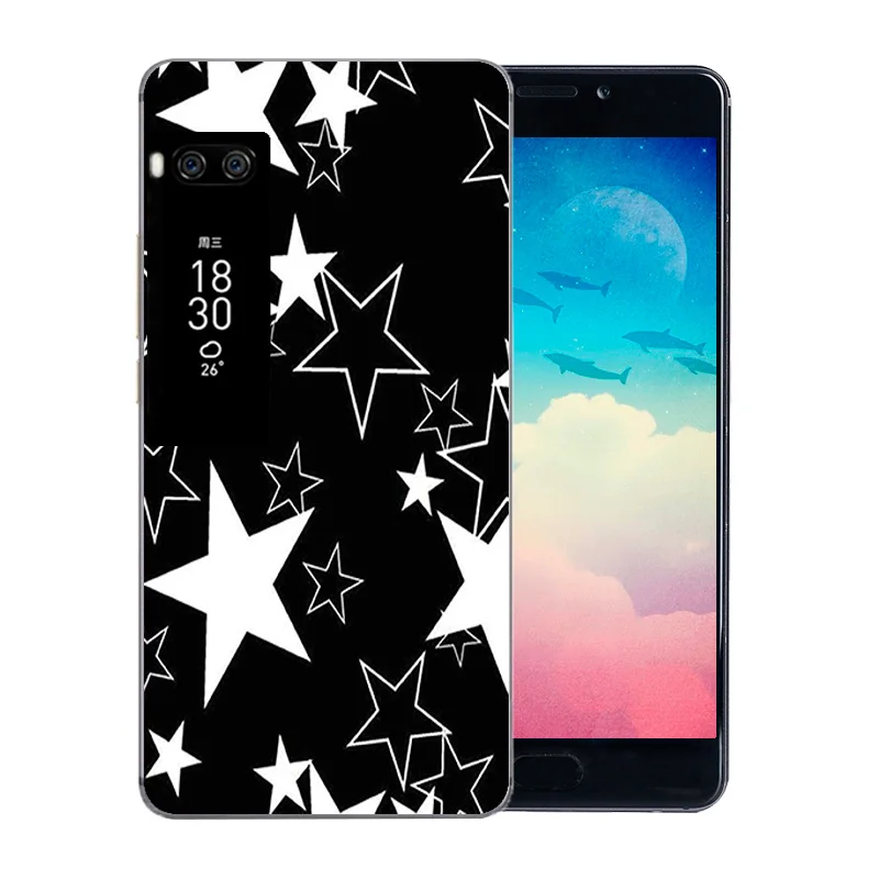 Силиконовый ТПУ 5 7 дюйма для Meizu Pro Plus чехол телефона с красочным узором мягкий