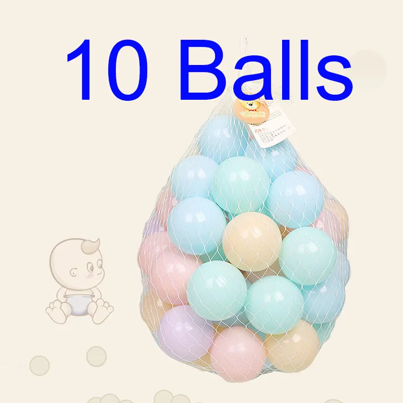 Macaron 10 Balls 150 шт., цветные шарики, мягкие пластиковые шарики 5,5 см, океанские шары, Забавные Игрушки для маленьких детей, для плавания, для улицы, для помещений, детские игрушки, шары, игрушки, подарки, HYQ6 - Цвет: Macaron 10 Balls