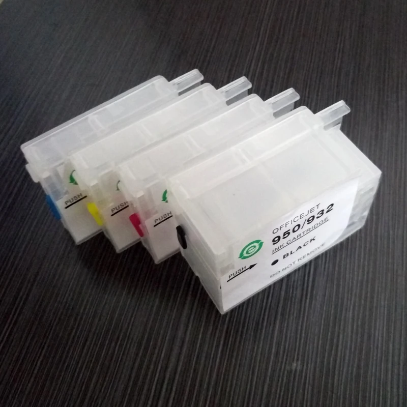 Einkshop 4 шт. для HP 932 933 перезаправляемый картридж 932xl 933xl 6600 6100 6700 7110 7610 7612 7510 7512 с