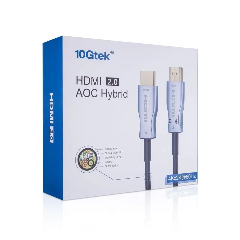 HDMI Гибридный медный оптический кабель 30 м легкий Высокоскоростной 4K 60Hz 2 0 HDCP