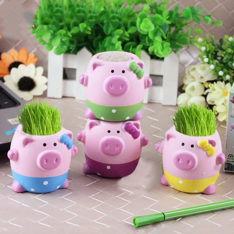 Новый год Kawaii маленькие животные керамический цветочный горшок свинья слон Ежик