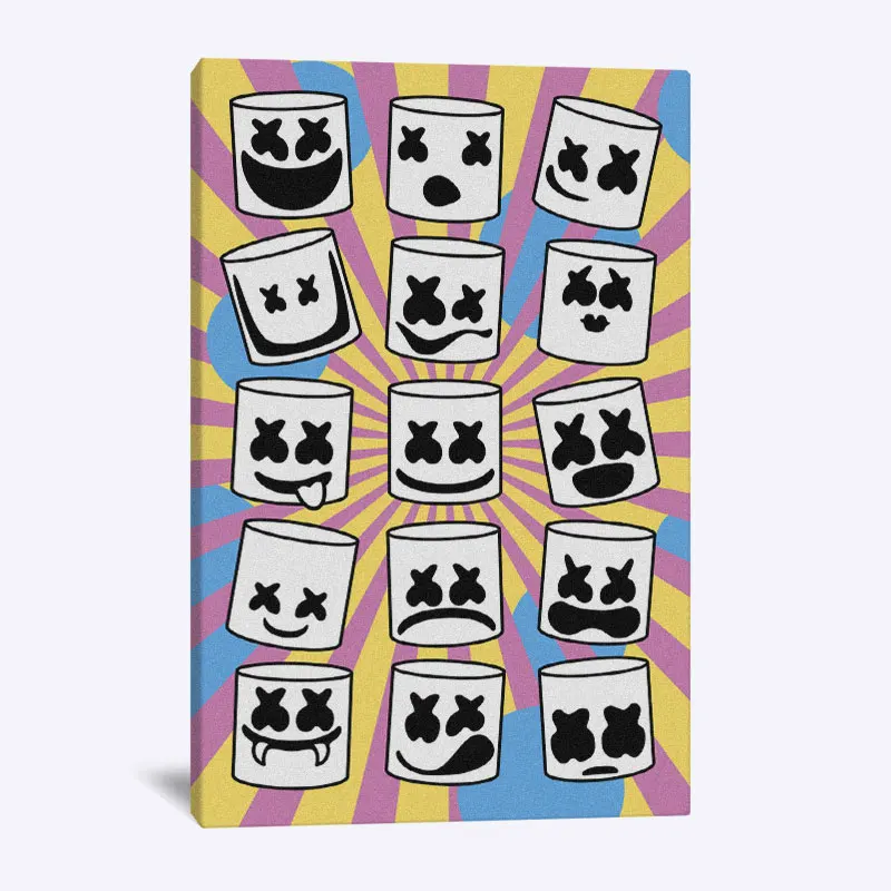 Маска DJ Marshmello домашняя детская гостиная спальня Декор печать постер картина