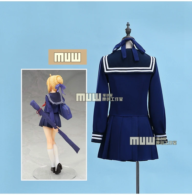 Бесплатная доставка популярный аниме fate/stay night сабля для косплея Arturia Pendragon cos JK
