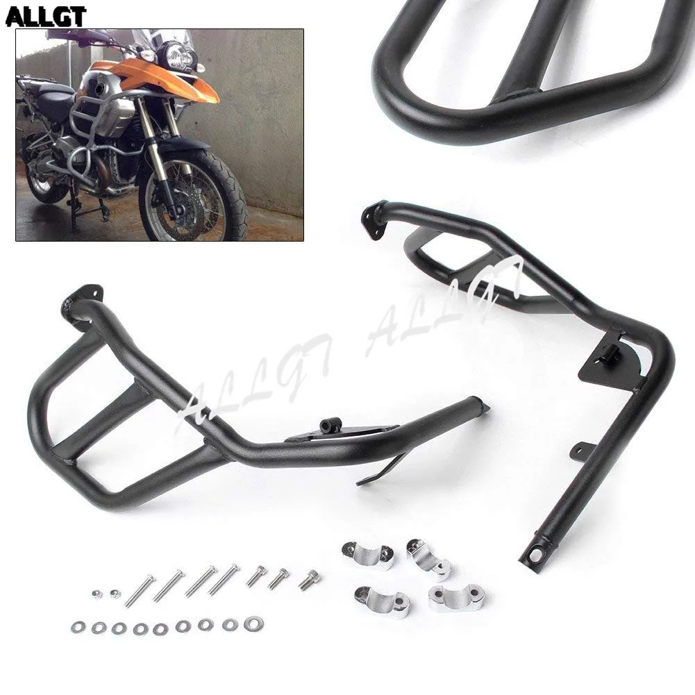 Верхние полосы защиты двигателя для BMW R1200GS 2004 2005 2006 2007 2008-2012 черный | Автомобили и