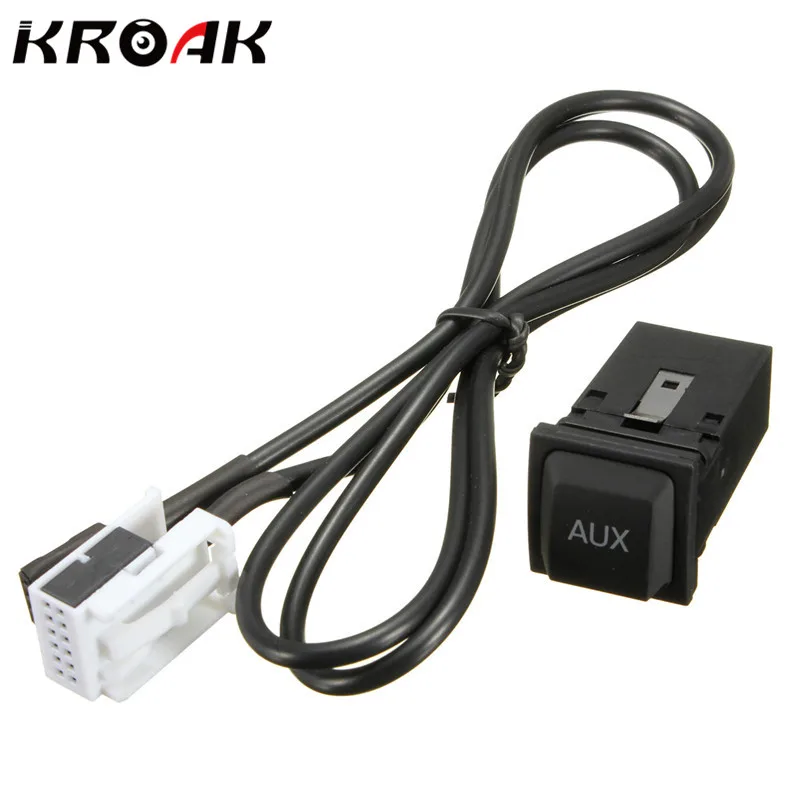 Автомобильный аудио разъем AUX кабель с переключателем для VW/Volkswagen/MK6/Jetta/MK5/Sagitar 92