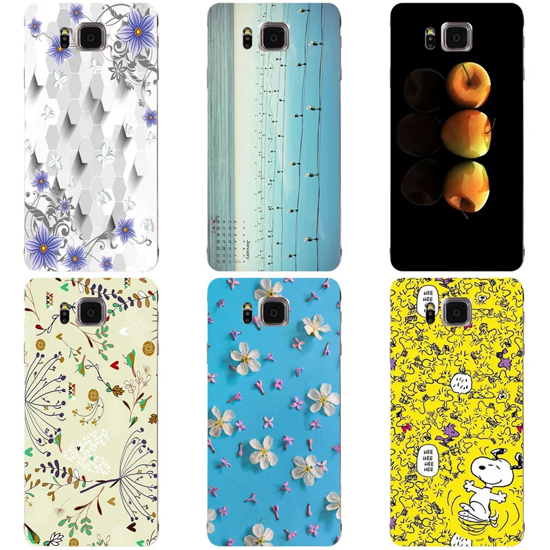Coque For Samsung Galaxy Alpha G850 G850F G8508S Flower Cartoon Rose Rabbit Back Cover Hard Phone Cases Print |