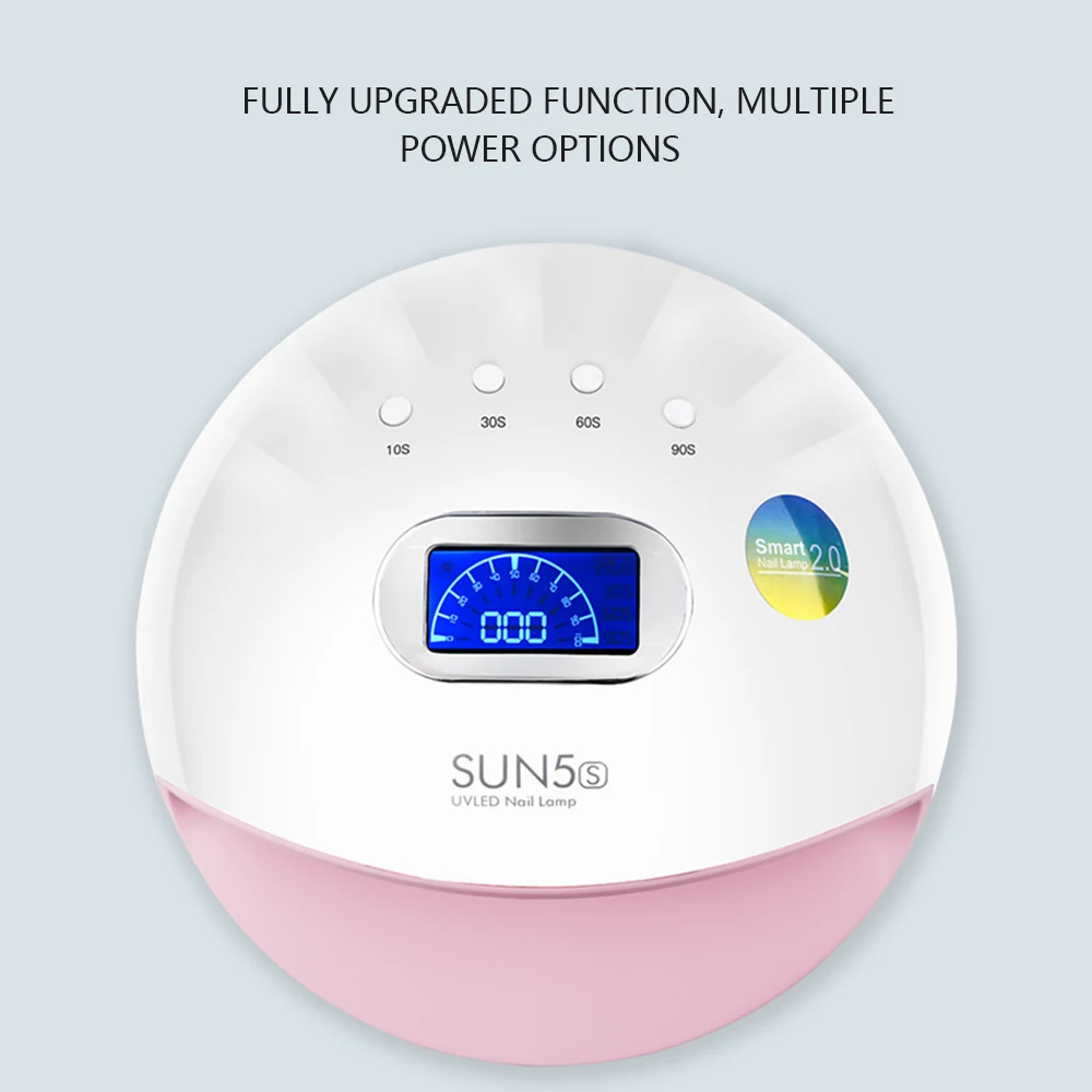 Manooby 2019 SUN5s 72 W отверждения УФ светодиодный Сушилка для ногтей Таймер с ЖК дисплеем
