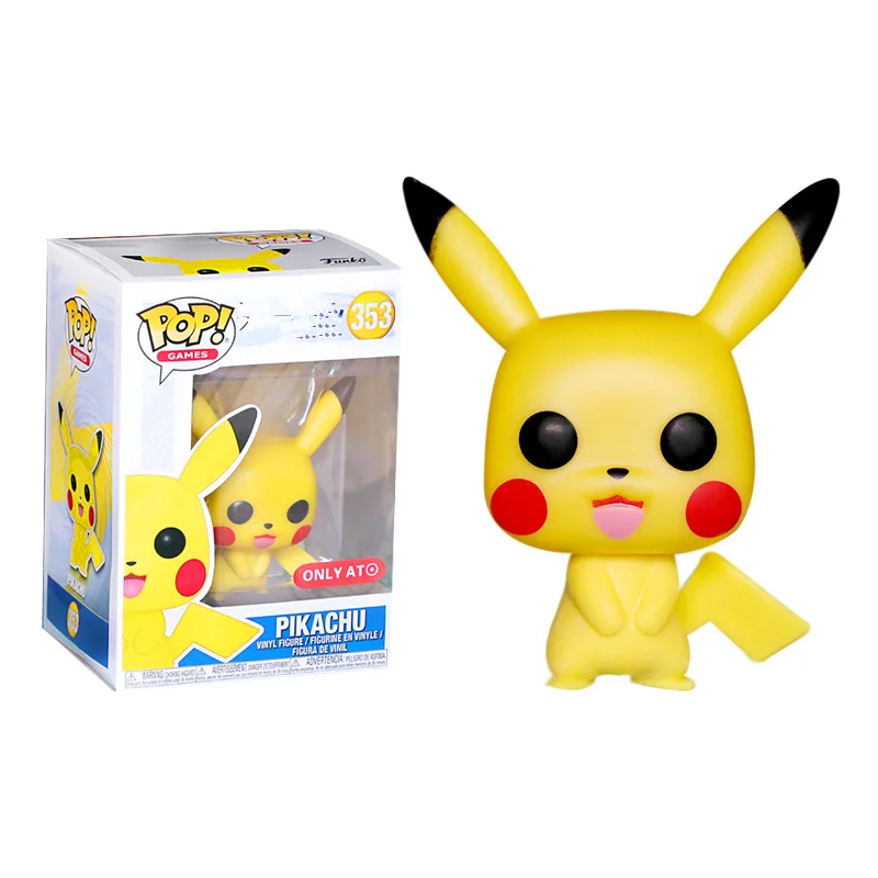 FUNKO POP японский аниме мультфильм Милый Пикачу Виниловая фигурка коллекция игрушек для детей подарок на день рождения
