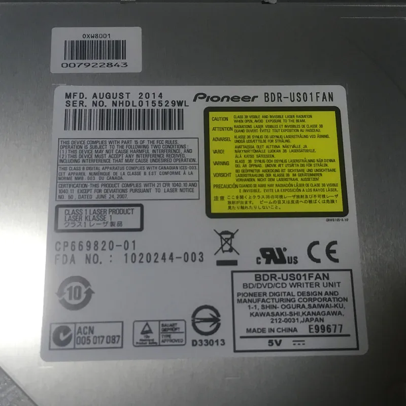 Новая Оригинальная высокоскоростная новаторская Модель: тонкий блок Blu Ray 9 5 мм