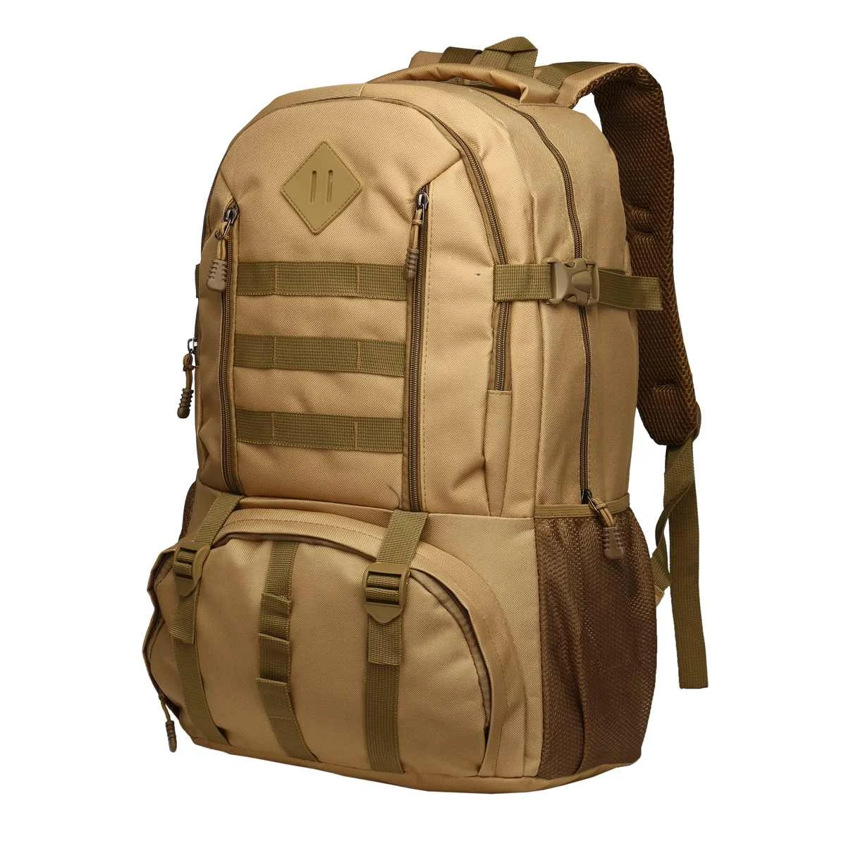 Khaki Большой 50л нейлоновый Открытый военный альпинистский Рюкзак Molle спортивный походный рюкзак для кемпинга рюкзак для путешествий альпинизма - Цвет: Khaki