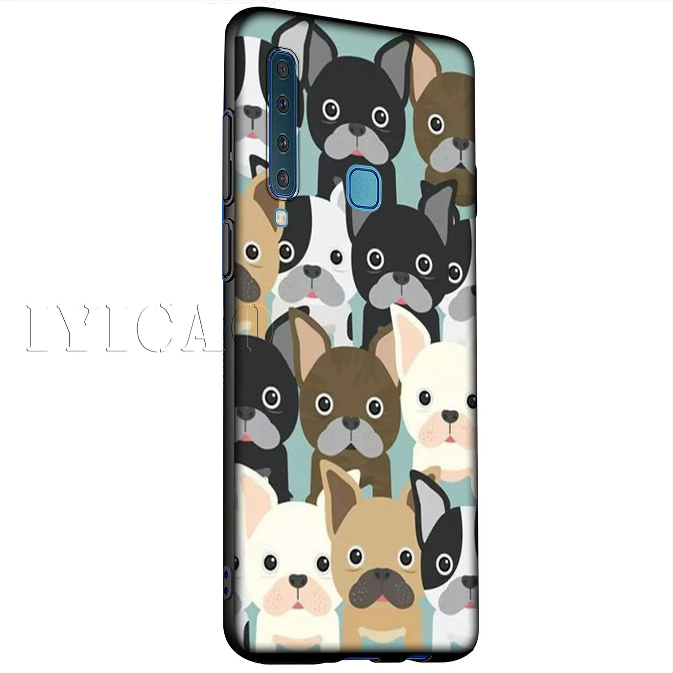 Iyicao такса силуэт собачий силиконовый мягкий чехол для samsung Galaxy A6 плюс A9 A8 A7 2018 A3 A5