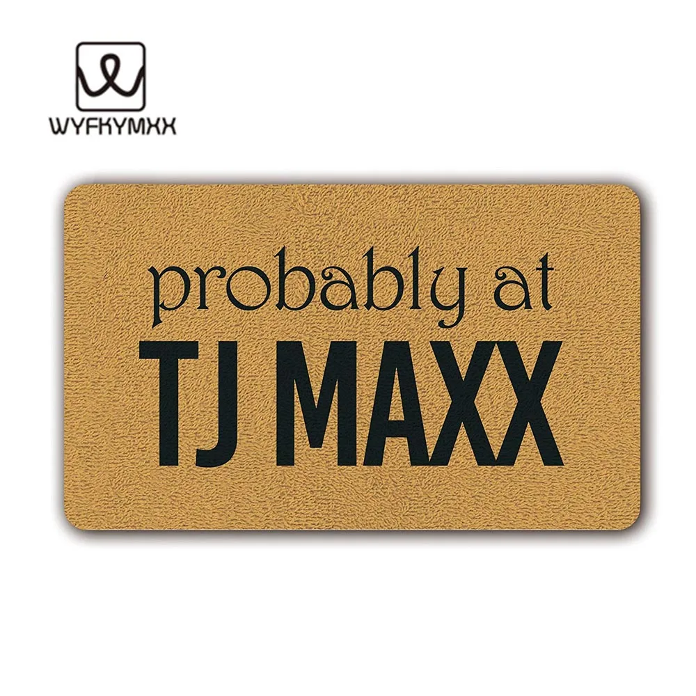 Забавный передний коврик для помещений нескользящий возможно в TJ Maxx тканый