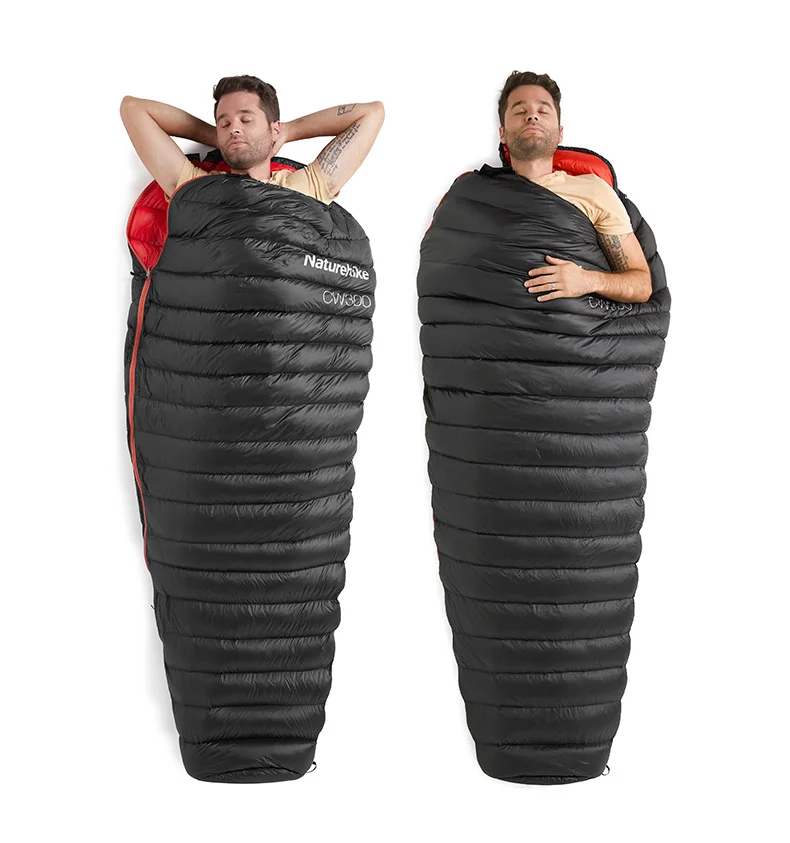 Naturehike CW300 Outdoor Camping Ultralight Mummy Goose Down Sleeping Bag Spring Autumn Winter Tent Light weight bags |