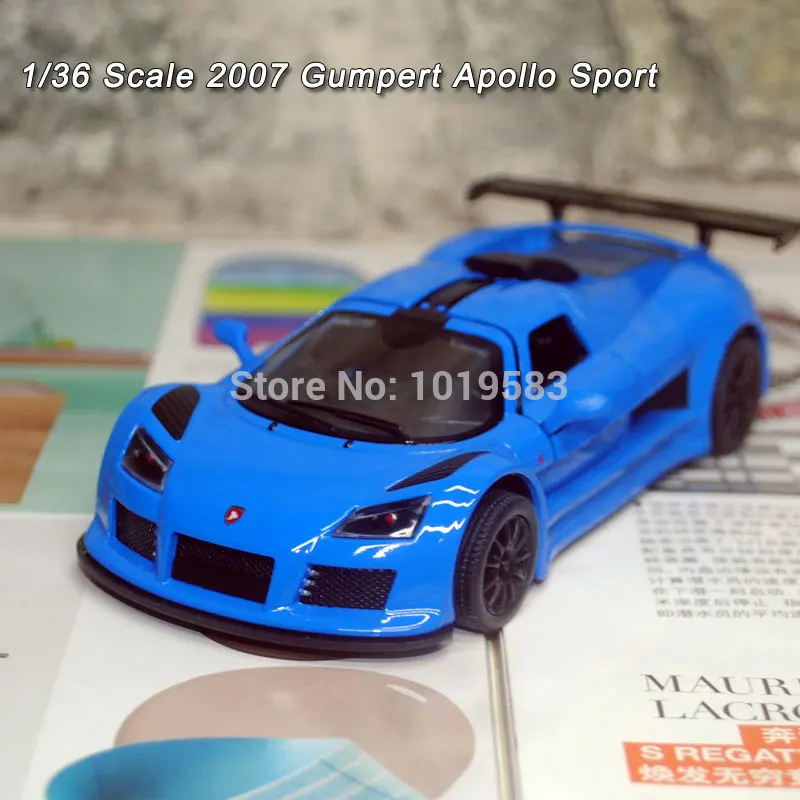 Масштаб 1/36 игрушечный автомобиль 2010 Gumpert Apollo Спортивная литая металлическая