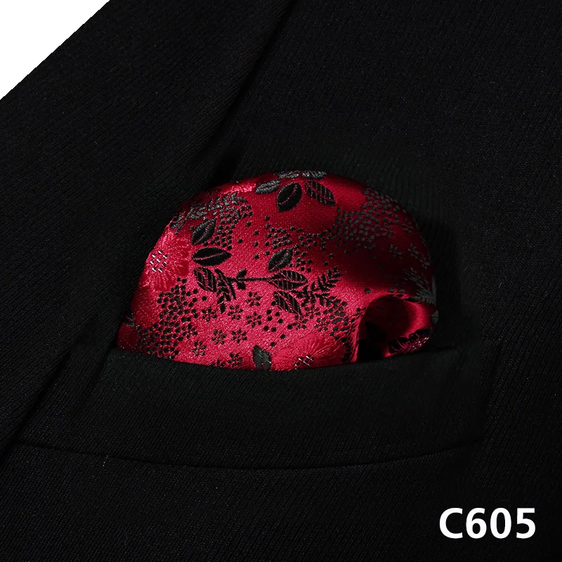 Платок для свадебной вечеринки # C6 Классический Карманный платок с цветочным
