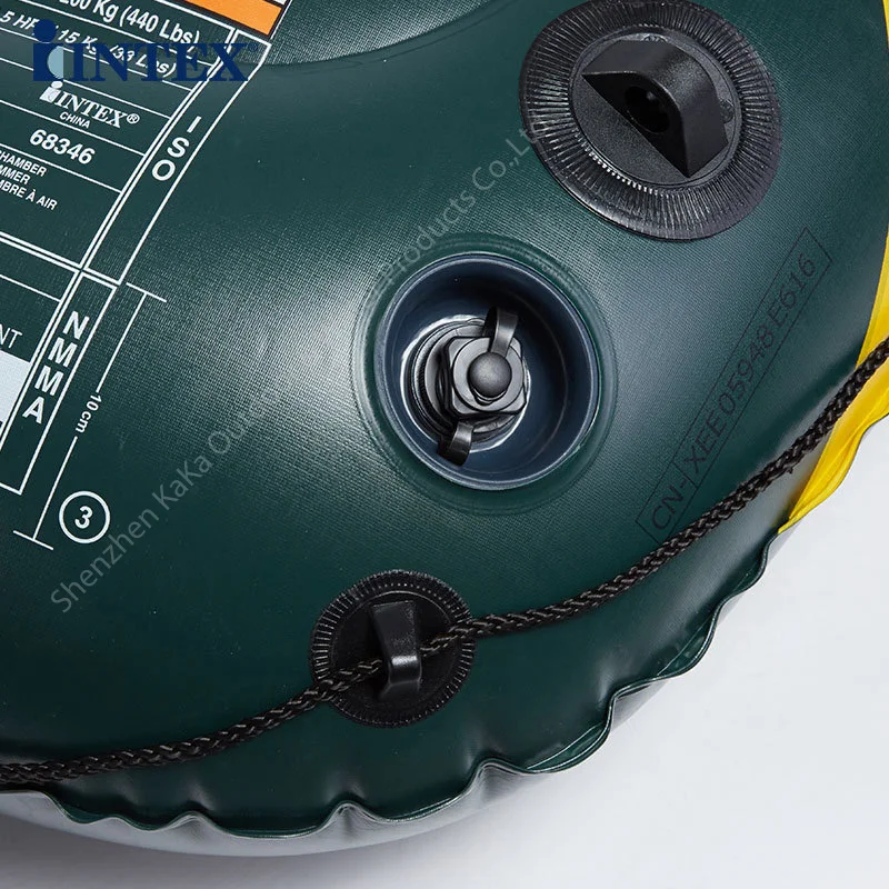 Надувная лодка Intex seahawk на 4 человек 351x145x48 см ПВХ Спортивная рыболовная 68351