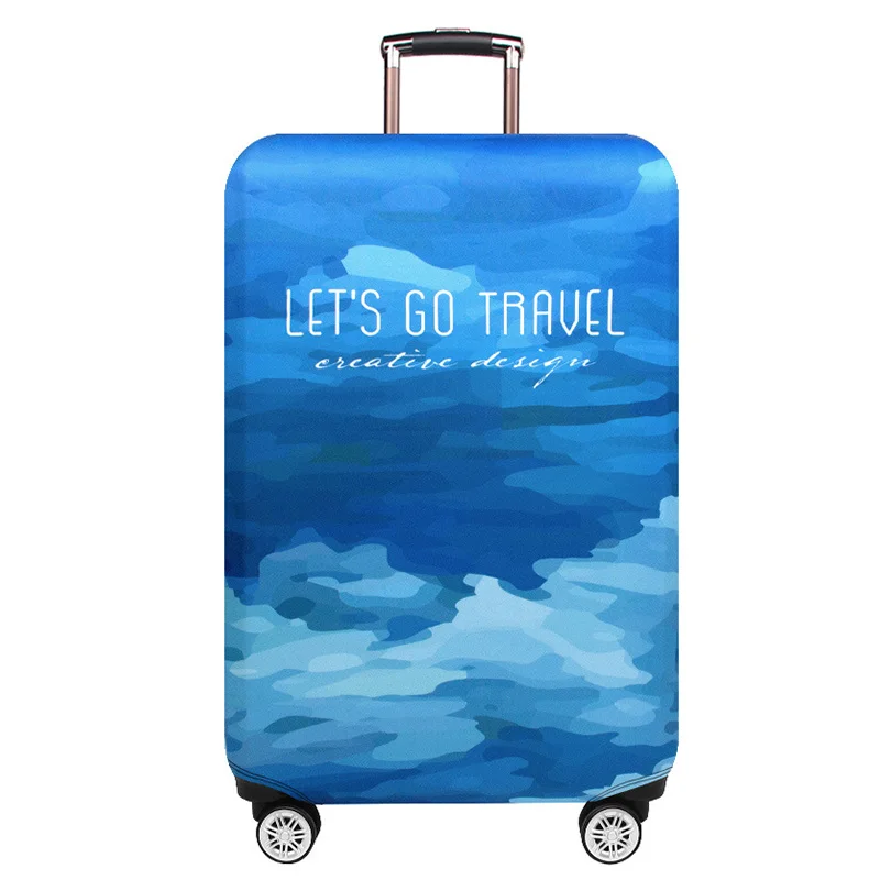 E Luggage Cover Чехол для багажа для путешествий, эластичные Защитные чехлы для багажа, Suitable18-32 дюймов, чехол для костюма, пылезащитный чехол, аксессуары для путешествий - Цвет: E Luggage Cover