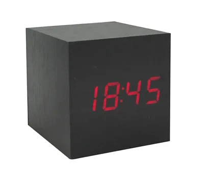 Black red Антикварные офисные часы винтажные Цифровые Часы светодиодный Ретро настольные Персонализированные Короткие художественные часы бесшумные часы подарок маленькие электронные часы - Цвет: Black red