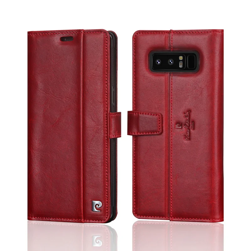 Чехол-книжка Pierre Cardin из натуральной кожи с магнитной застежкой для samsung Galaxy Note 8, роскошный чехол-кошелек, чехол-держатель для карт, телефона, Funda