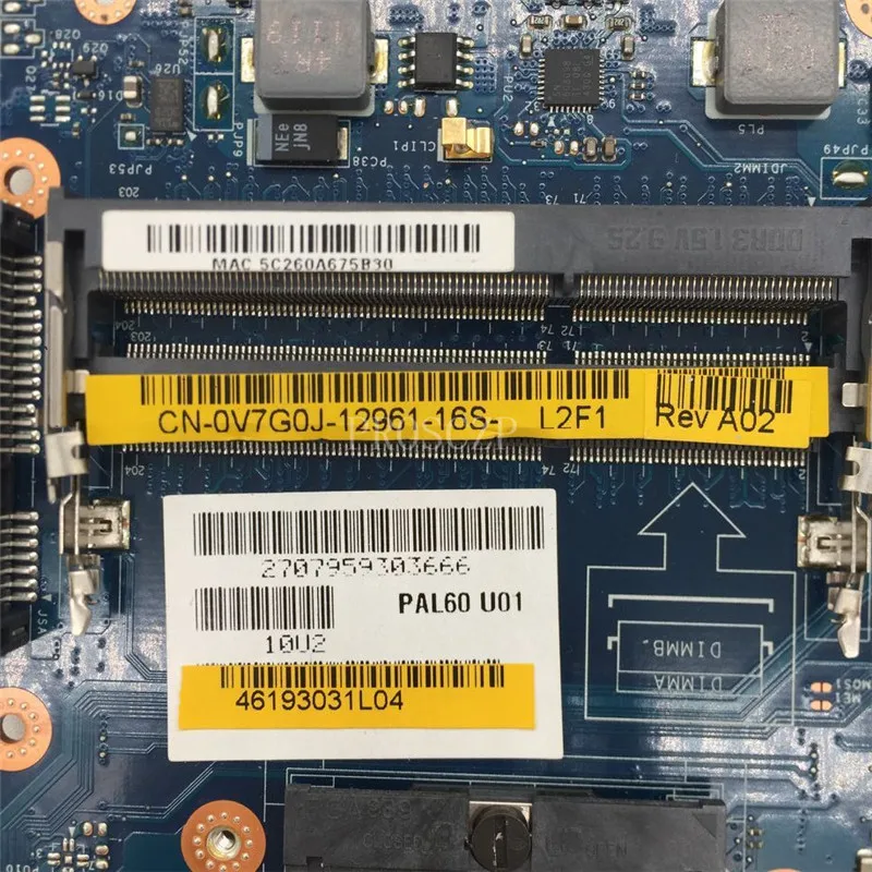 Бесплатная доставка материнской платы для ноутбука E6520 6520 Фотоэлементы 0V7G0J V7G0J