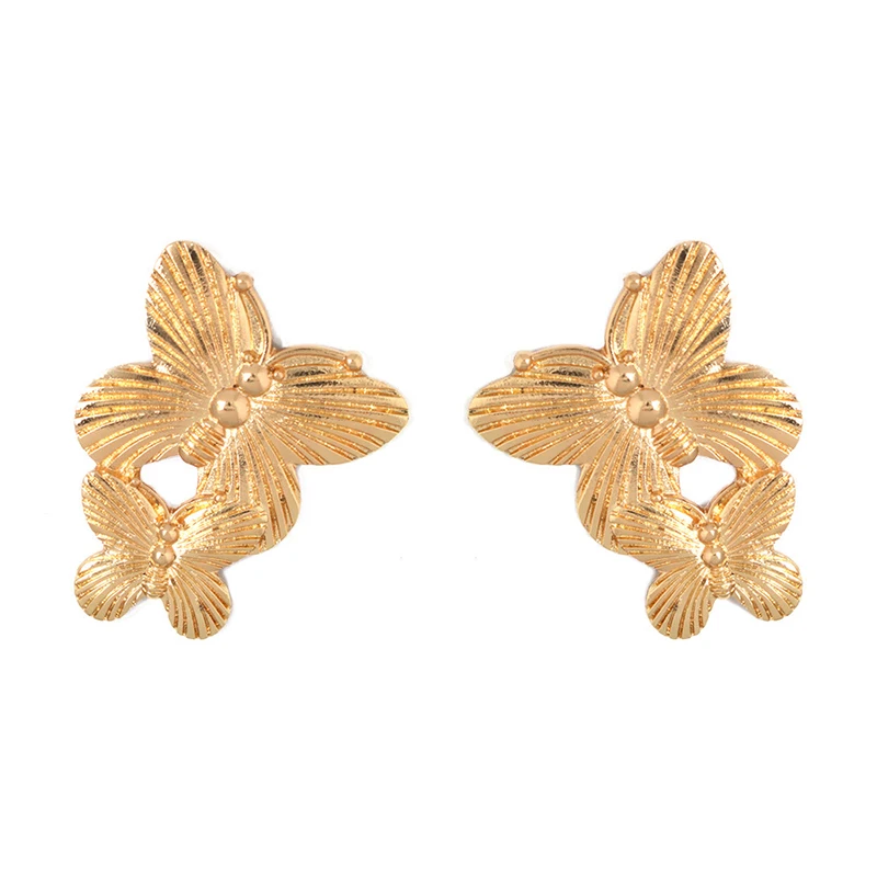 SRCOI преувеличенные трендовые металлические серьги бабочки для женщин подвески